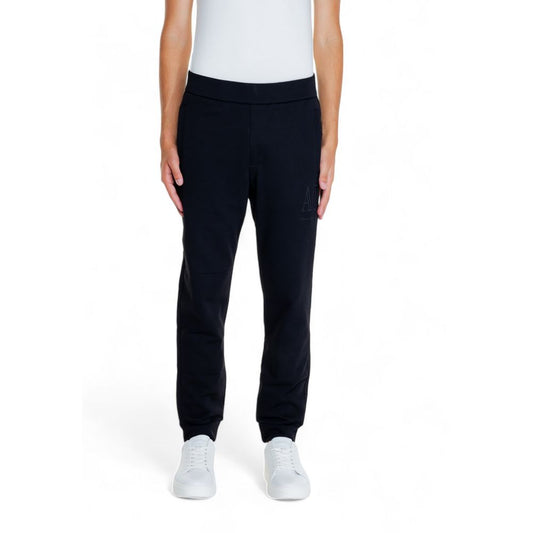 Zwarte katoenen joggingbroek van Armani Exchange, geschikt voor sport.
