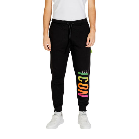Pantalon de jogging de sport en coton noir Icon