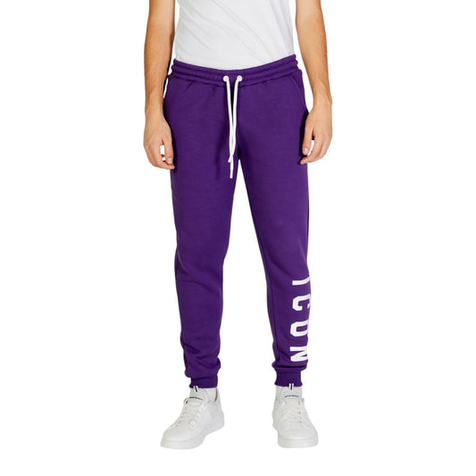 Pantalon de jogging Icon en coton violet pour le sport