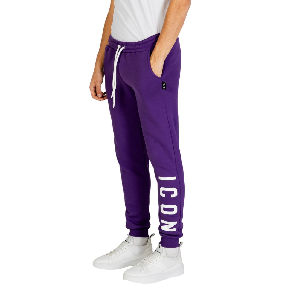 Icon Purple Cotton Joggers Workout Pant
