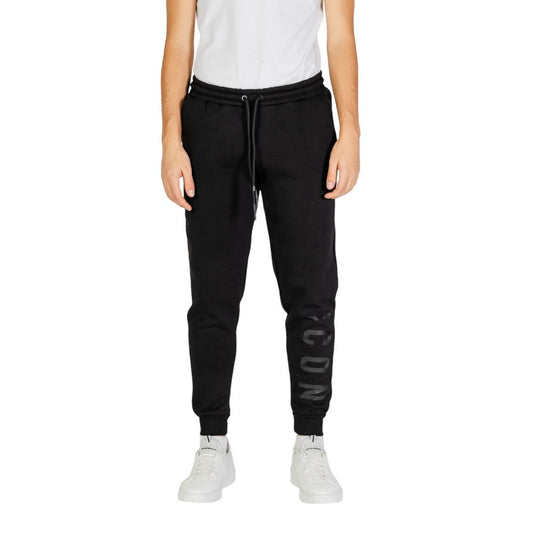 Pantalon de jogging de sport en coton noir Icon
