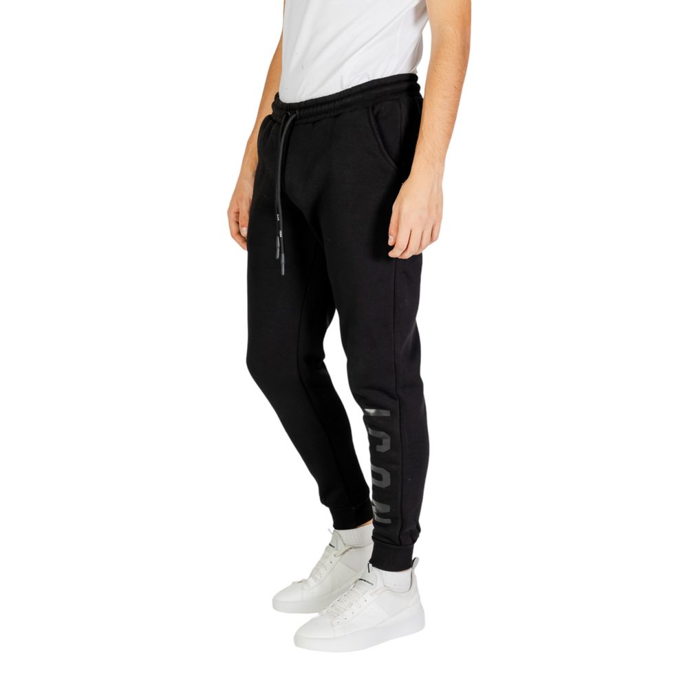 Pantalon de jogging de sport en coton noir Icon