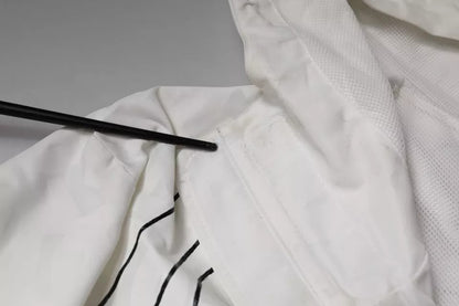Dolce & Gabbana wit parka met capuchon, trenchjas van polyester