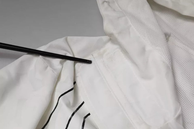 Parka blanche à capuche en polyester, trench-coat et veste de Dolce & Gabbana