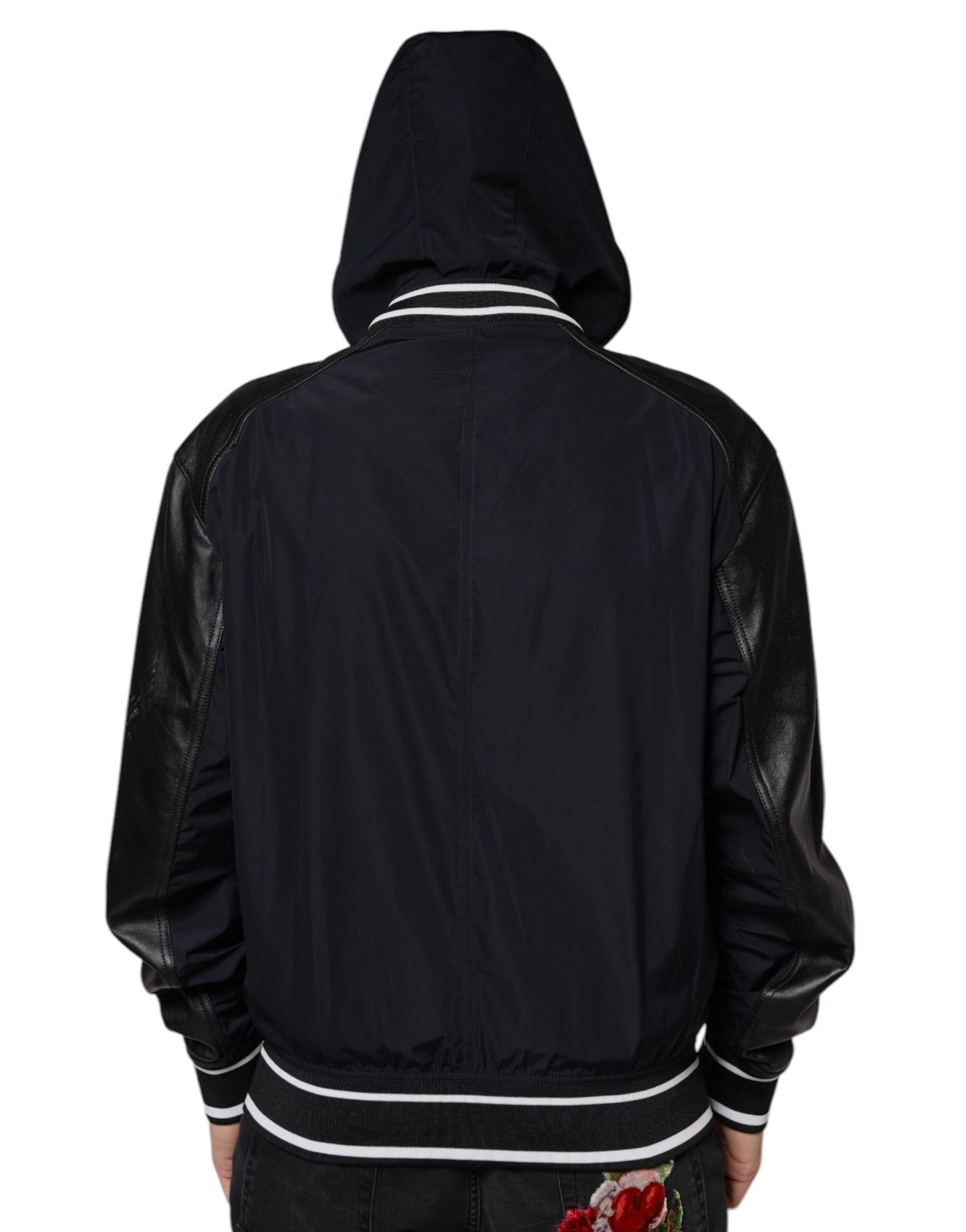 Dolce & Gabbana Zwarte Bomberjas met Capuchon en Ritssluiting voor Heren