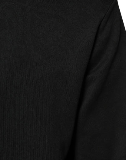 Bomber Jacket à capuche zippée en coton noir de Dolce & Gabbana
