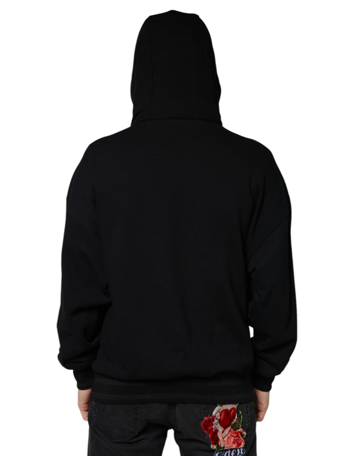 Pull à capuche noir pour homme Dolce &amp; Gabbana
