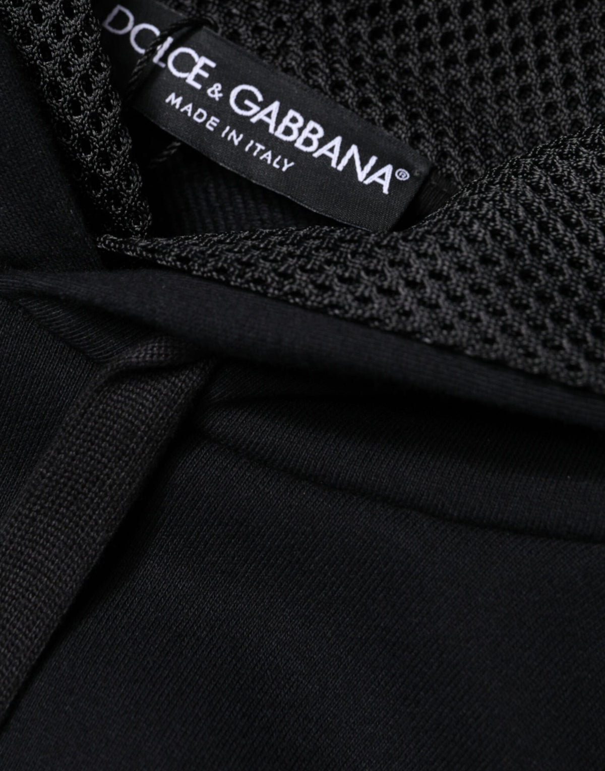 Pull à capuche noir pour homme Dolce &amp; Gabbana