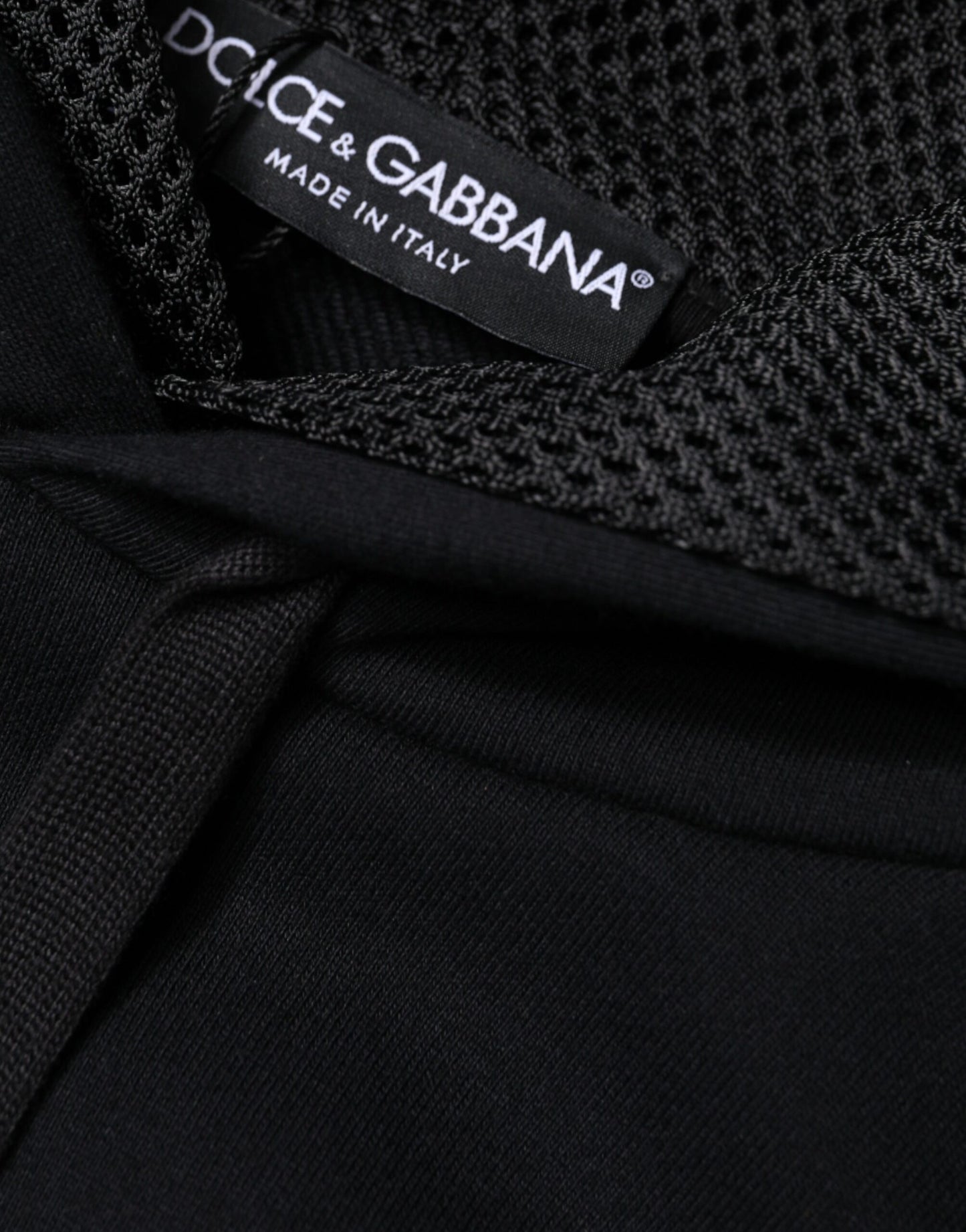 Dolce &amp; Gabbana Zwarte Kapuchon-Pull-Over Heren Sweatshirt Trui