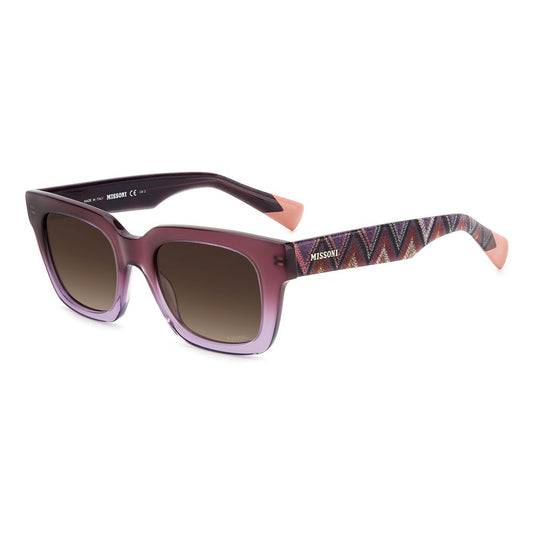 Missoni paarse acetaat zonnebril