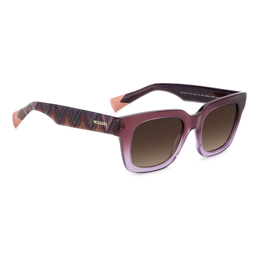 Missoni paarse acetaat zonnebril