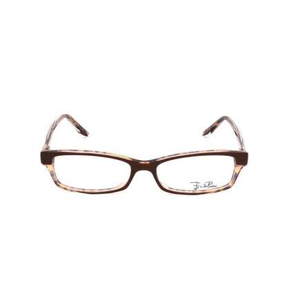 Lunettes à montures en plastique marron Emilio Pucci