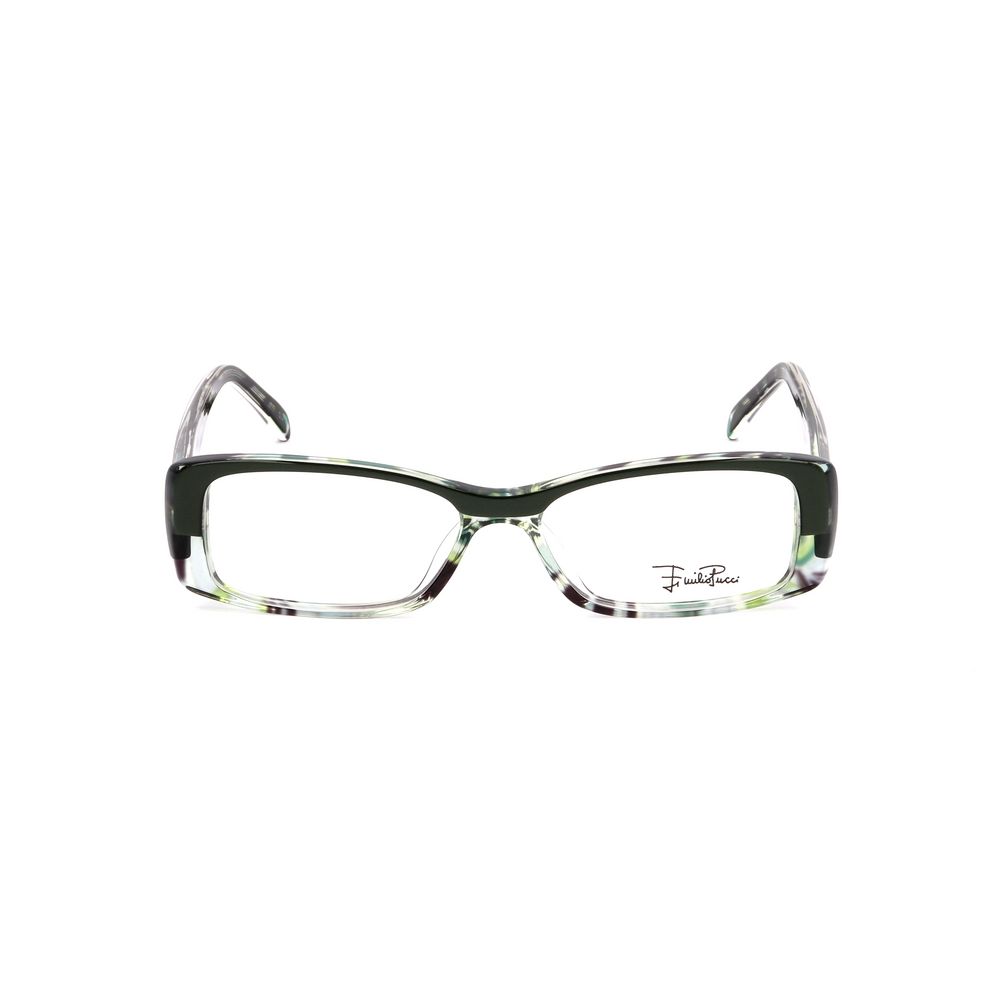Lunettes à montures grises en plastique de Emilio Pucci