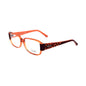 Emilio Pucci brillenglazen in oranje plastic montuur