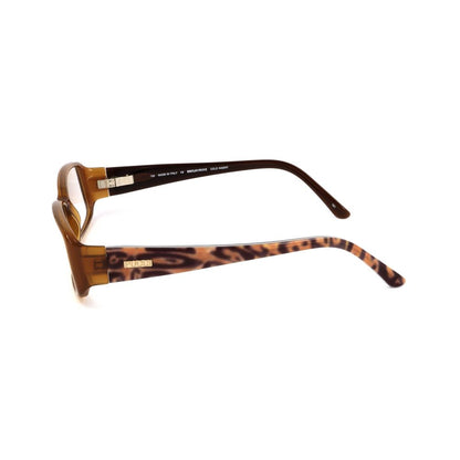 Lunettes à monture en plastique marron Emilio Pucci