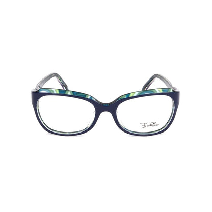 Lunettes Emilio Pucci à montures en plastique bleu