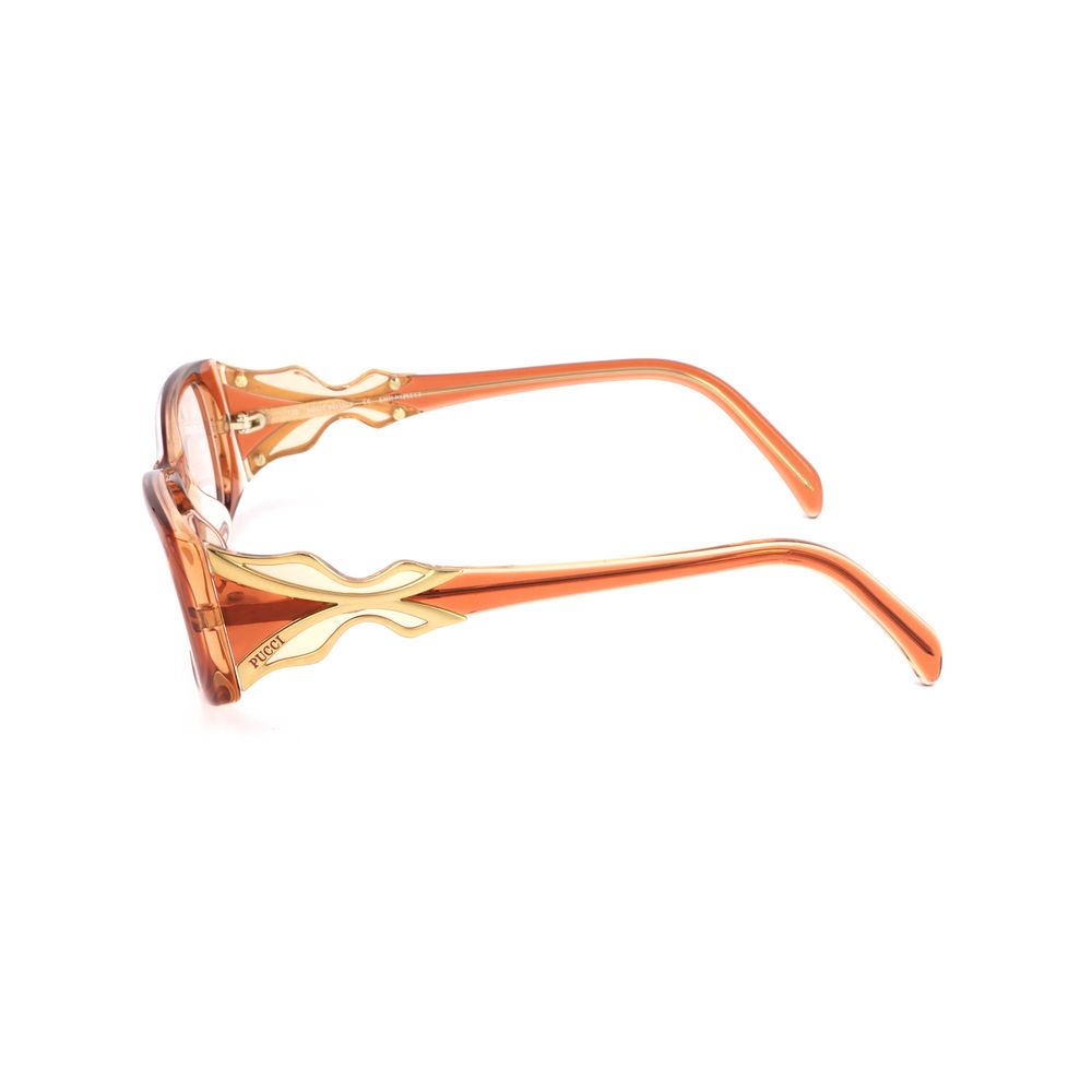 Emilio Pucci brillenglazen in oranje plastic montuur
