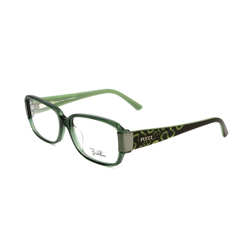 Olijfgroene plastic monturen van Emilio Pucci