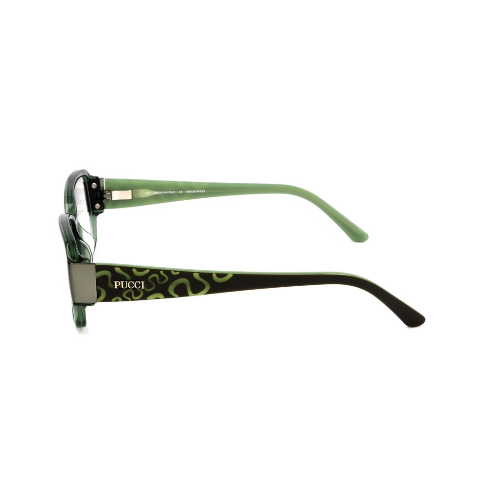 Olijfgroene plastic monturen van Emilio Pucci