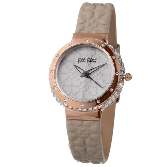 Montre Folli Follie en cuir gris