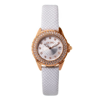 Montre Folli Follie en cuir blanc