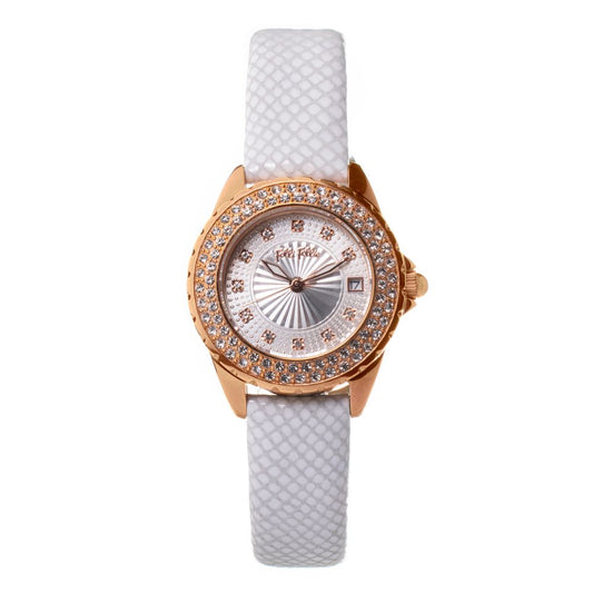 Montre Folli Follie en cuir blanc