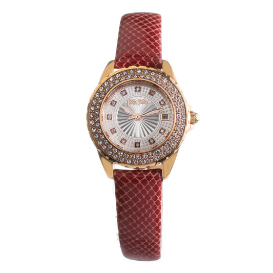 Montre Folli Follie en cuir rouge