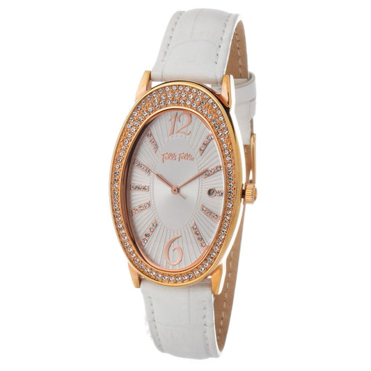 Folli Follie Wit Leren Horloge