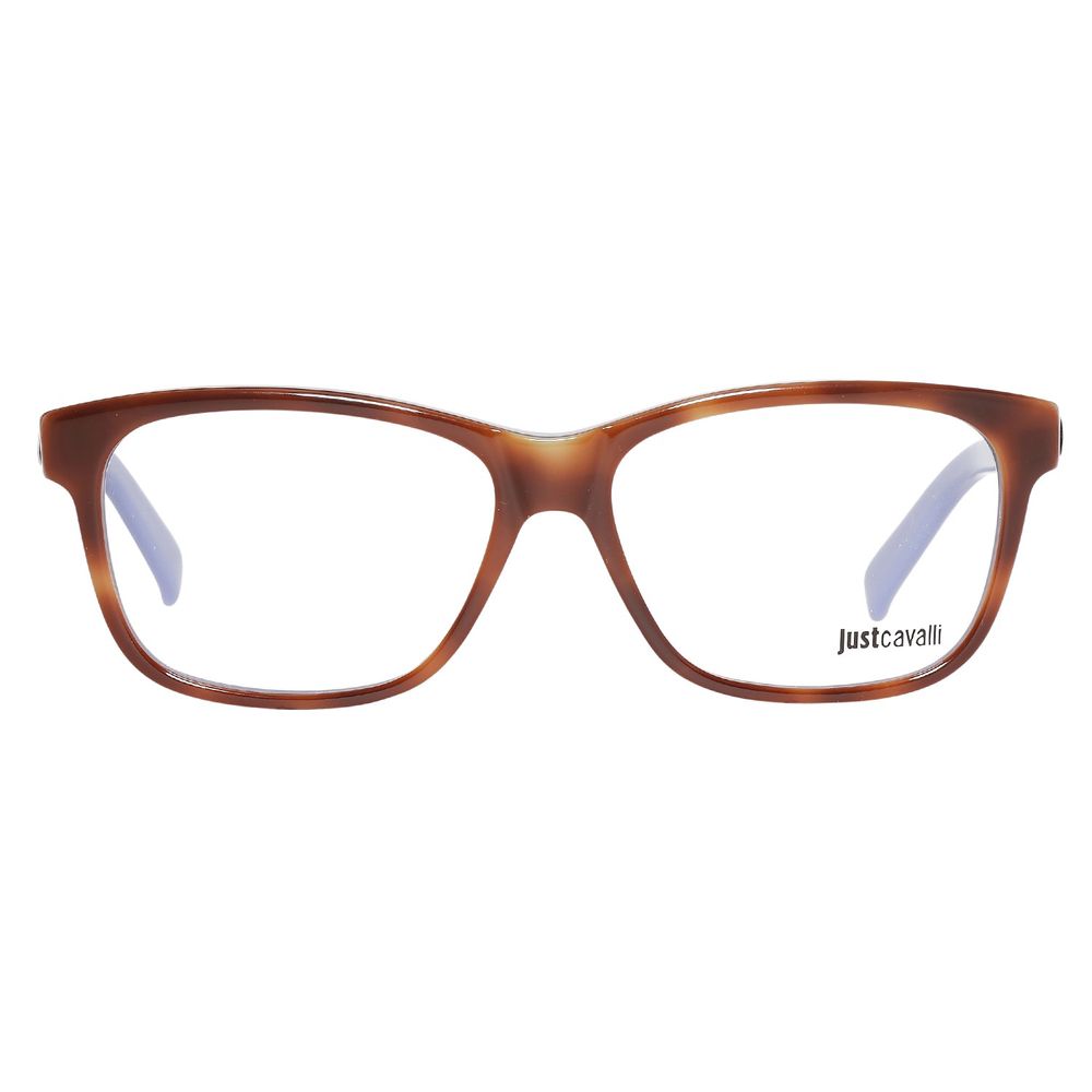Montures de lunettes en plastique marron Just Cavalli