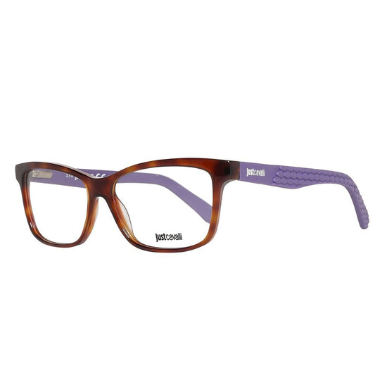 Montures de lunettes en plastique marron Just Cavalli