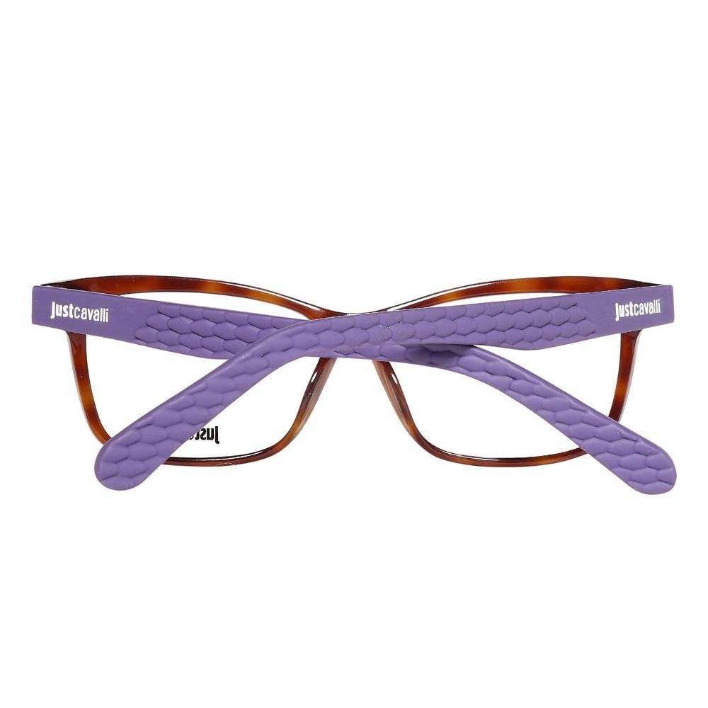 Montures de lunettes en plastique marron Just Cavalli