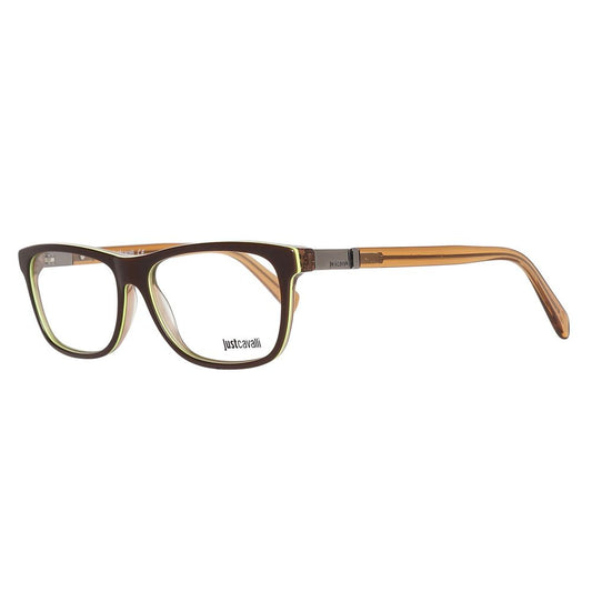 Montures de lunettes en plastique marron Just Cavalli