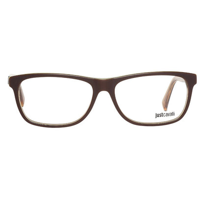 Montures de lunettes en plastique marron Just Cavalli