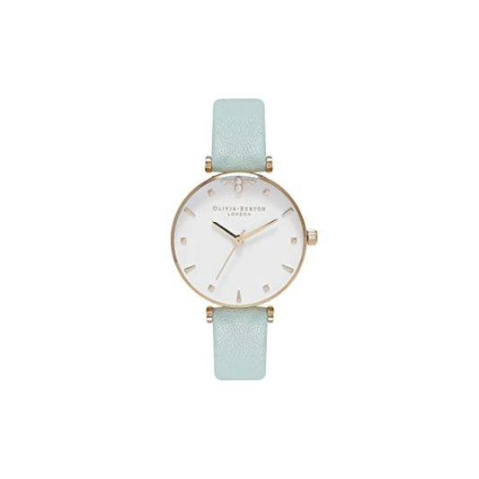 Montre en cuir synthétique verte Olivia Burton - Élégance intemporelle