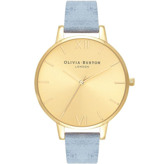 Montre en cuir synthétique bleu Olivia Burton - Élégante et fonctionnelle