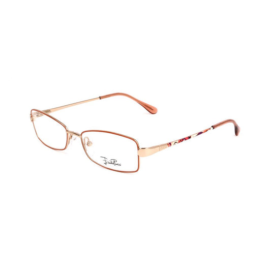 Lunettes à montures métalliques dorées Emilio Pucci
