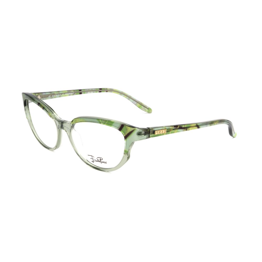 Lunettes Emilio Pucci à montures vertes en plastique