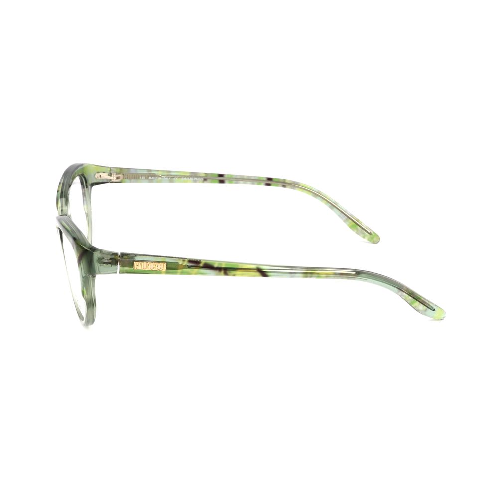Lunettes Emilio Pucci à montures vertes en plastique