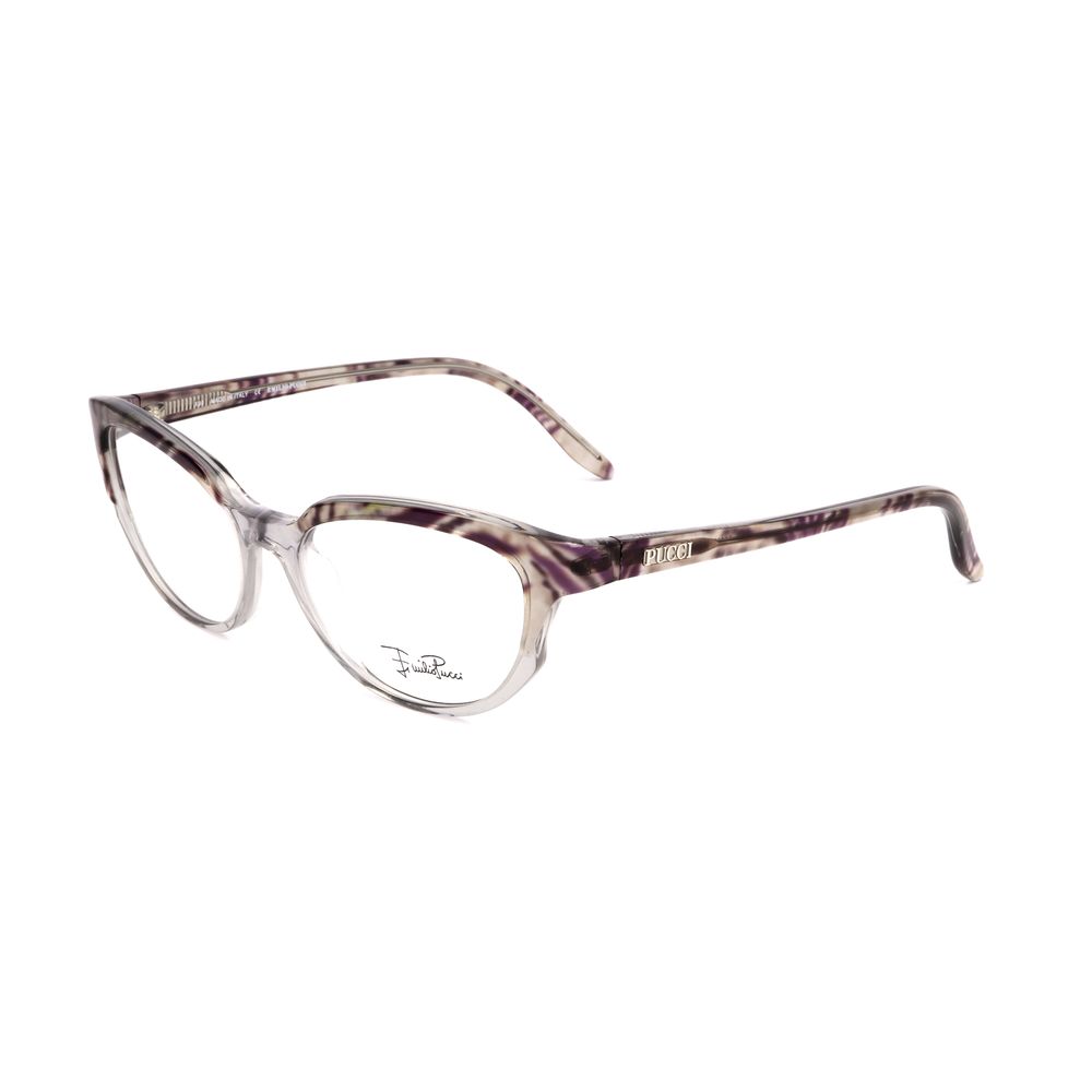 Lunettes à montures grises en plastique de Emilio Pucci