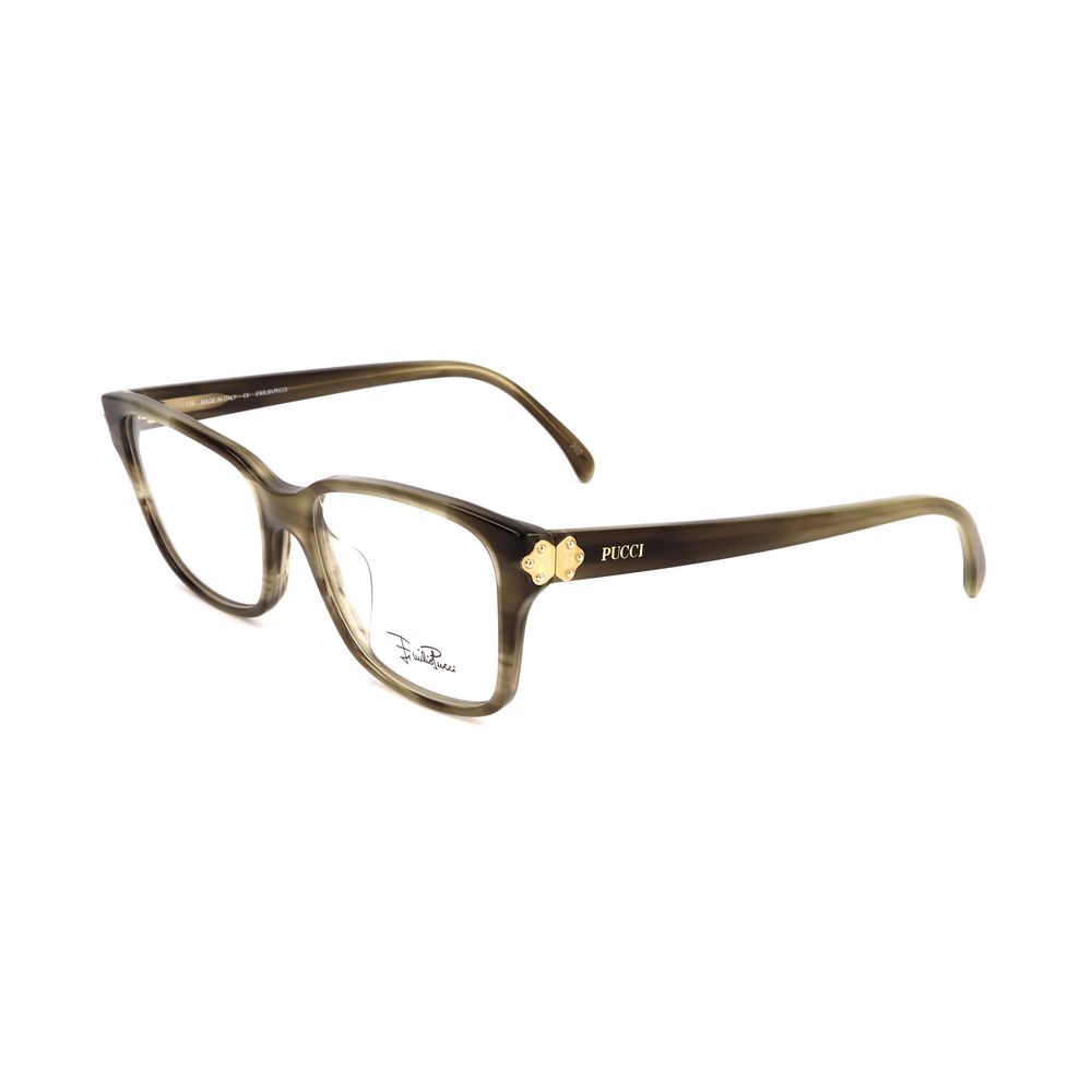 Lunettes Emilio Pucci à montures vertes en plastique
