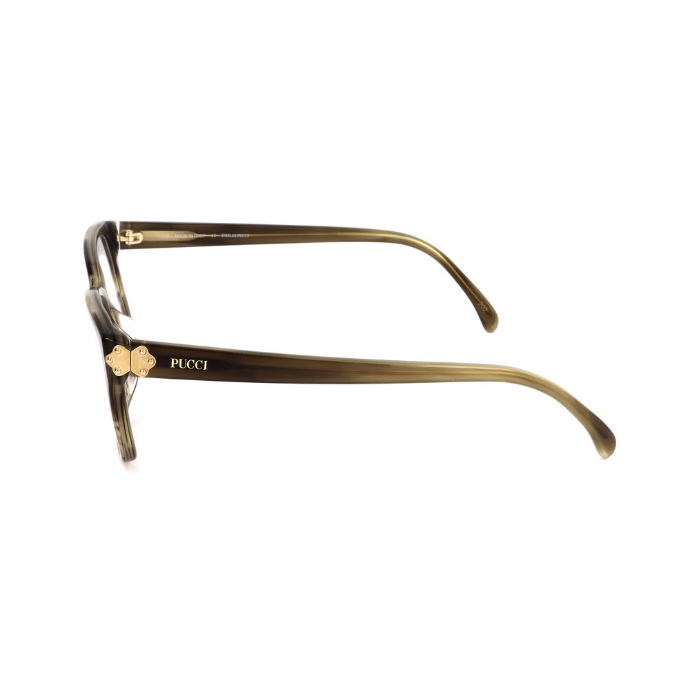 Lunettes Emilio Pucci à montures vertes en plastique