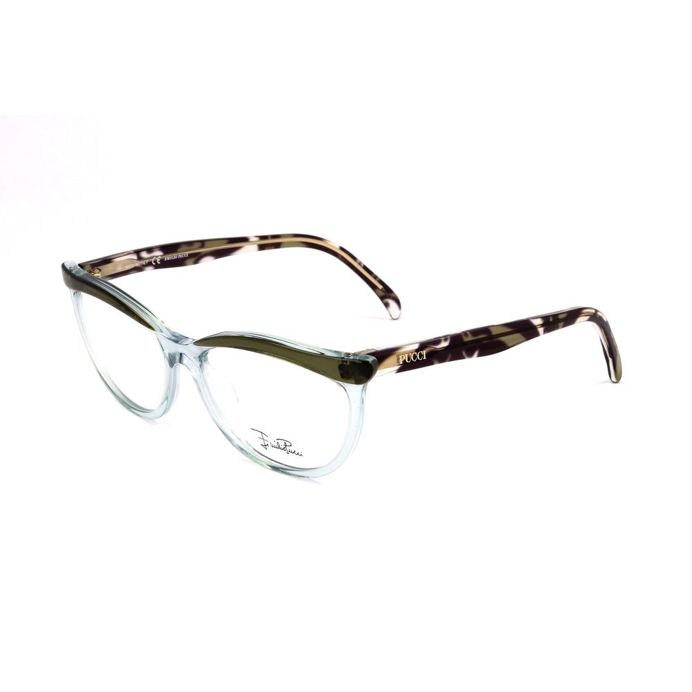Lunettes Emilio Pucci à montures vertes en plastique