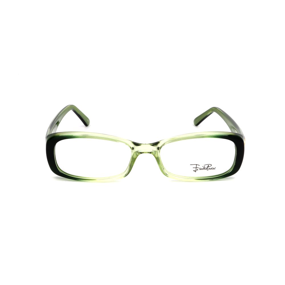 Lunettes Emilio Pucci à montures vertes en plastique