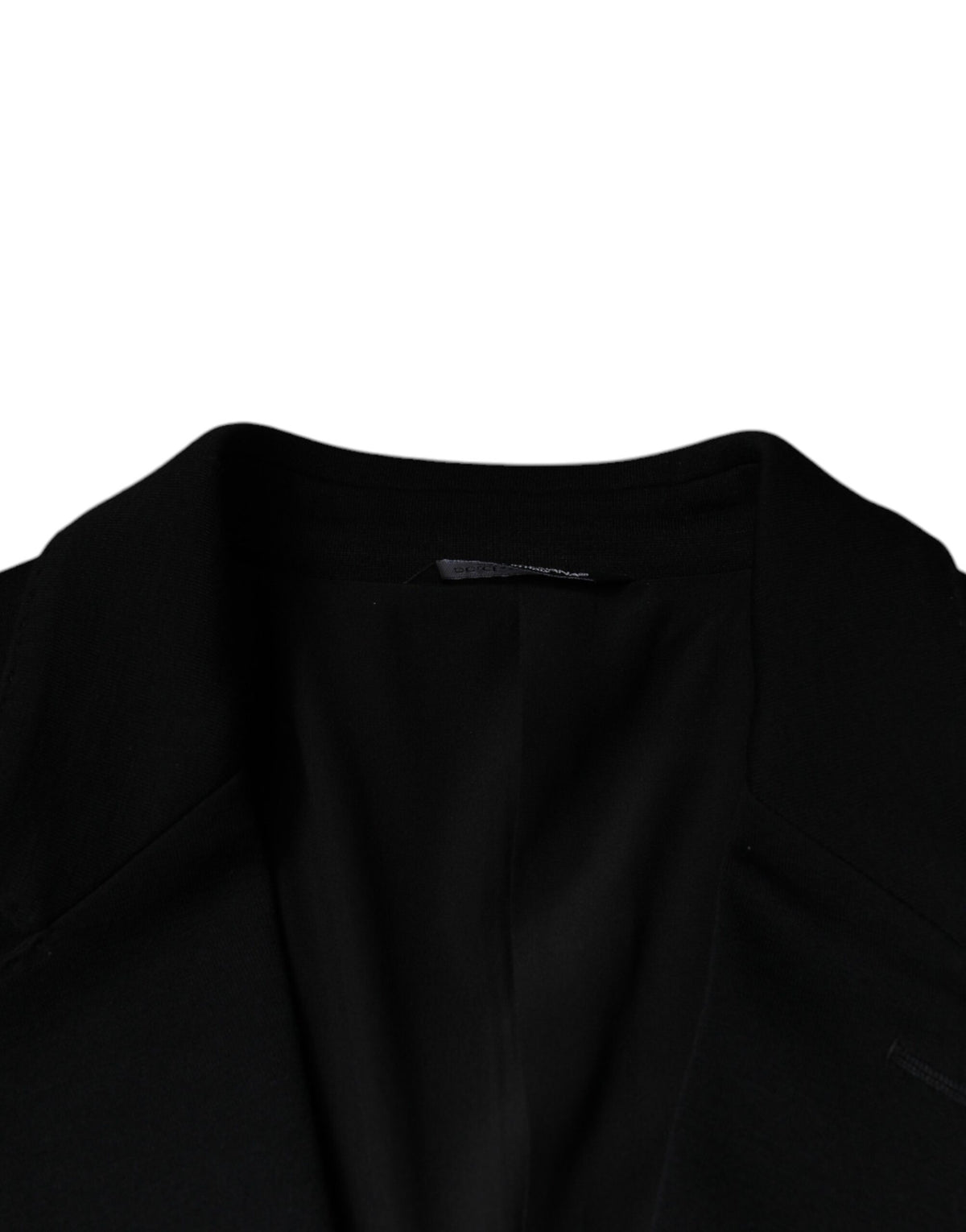 Dolce &amp; Gabbana Blazer formel noir en laine à simple boutonnage
