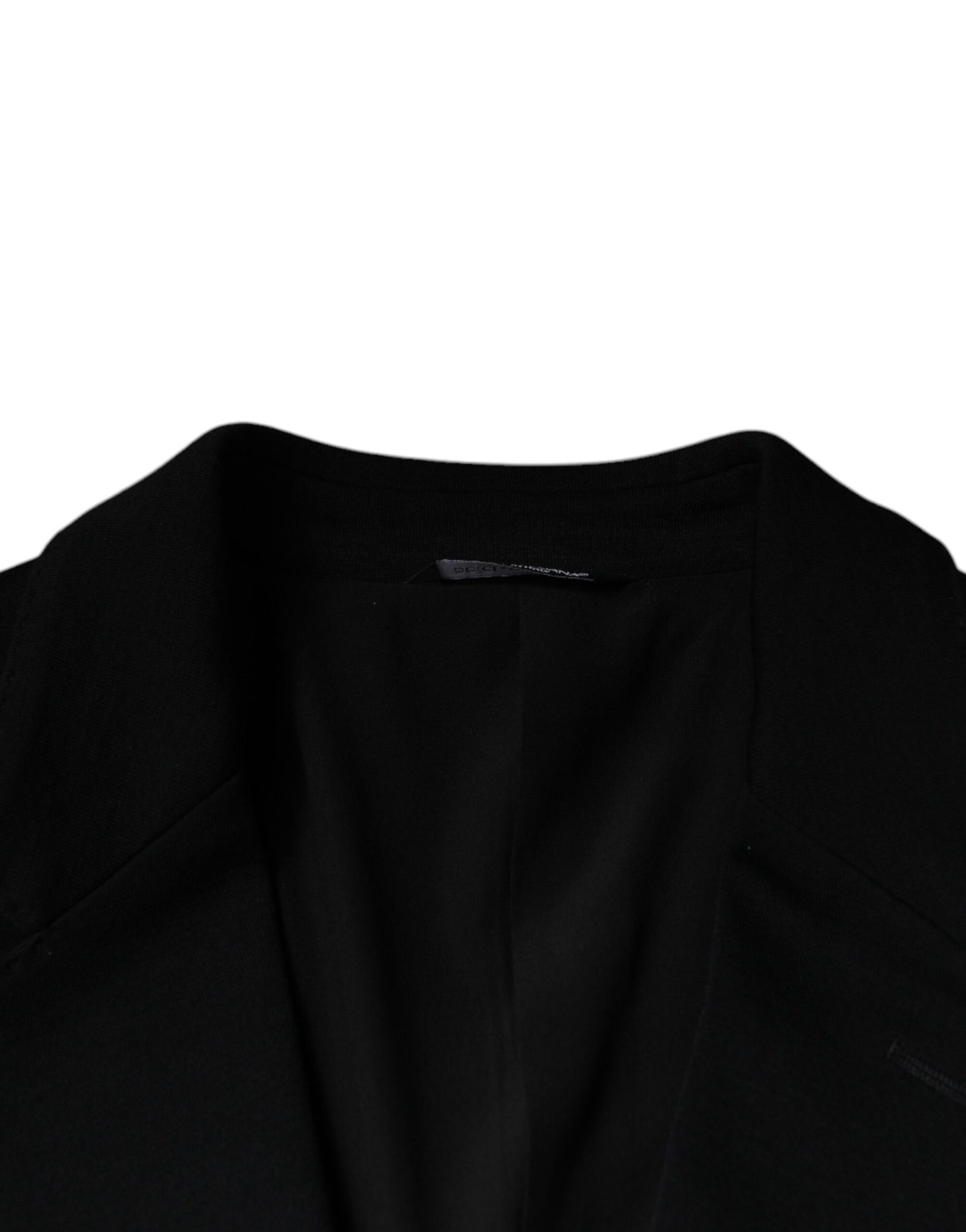 Dolce &amp; Gabbana Zwarte, Enkellaags, Formele Blazer van Wol
