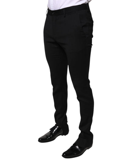 Dolce &amp; Gabbana zwarte wollen, strakke, formele pantalon