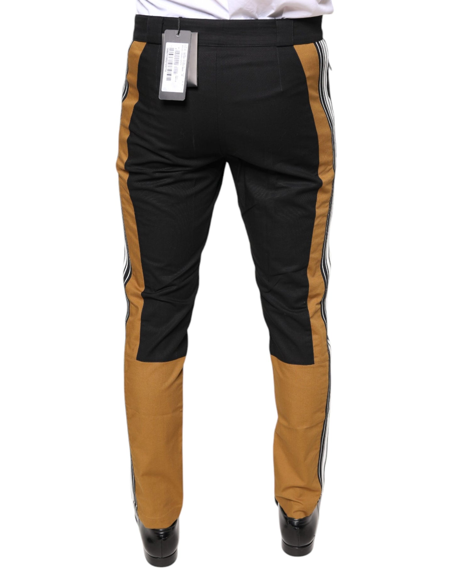 Pantalon skinny en coton à rayures multicolores Dolce &amp; Gabbana