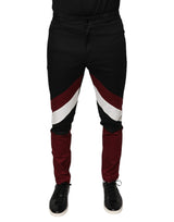 Pantalon skinny en coton à rayures multicolores Dolce &amp; Gabbana