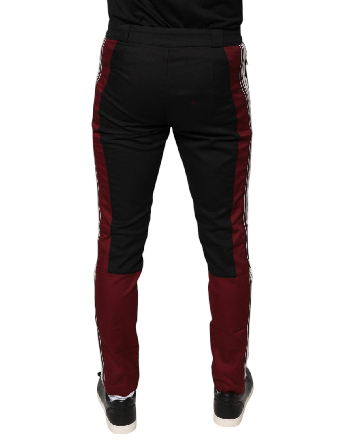 Pantalon skinny en coton à rayures multicolores Dolce &amp; Gabbana