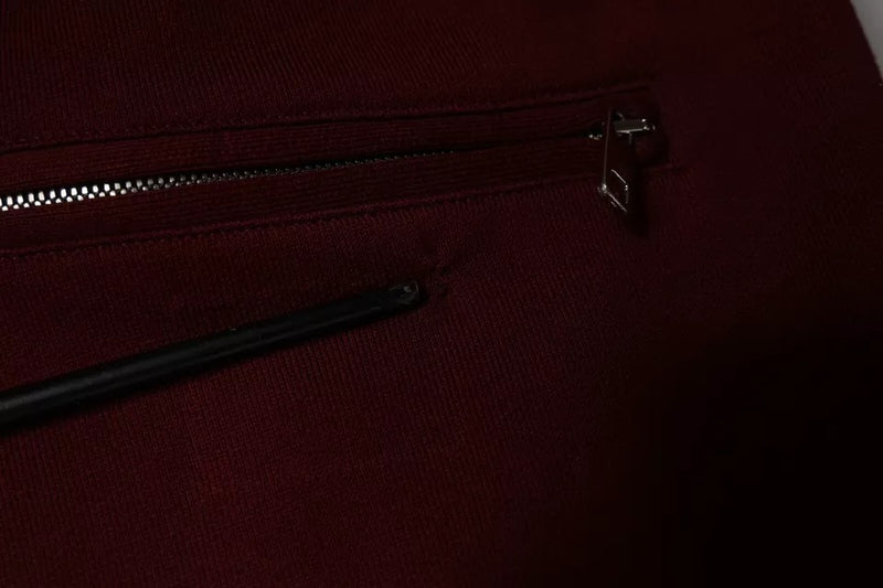 Dolce &amp; Gabbana donkerrode katoenen joggingbroek voor heren